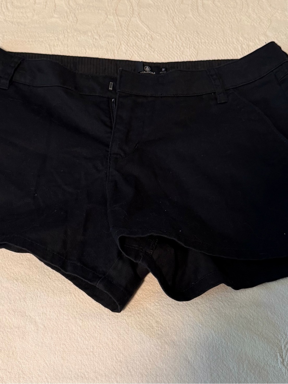 Volcom Black Women's Casual Bermuda Shorts